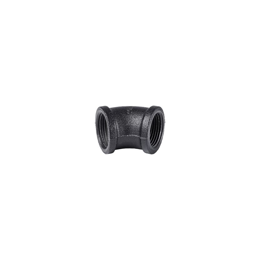 Eckverbinder 45° für Regalsystem 'PIPE' 3/4" schwarz