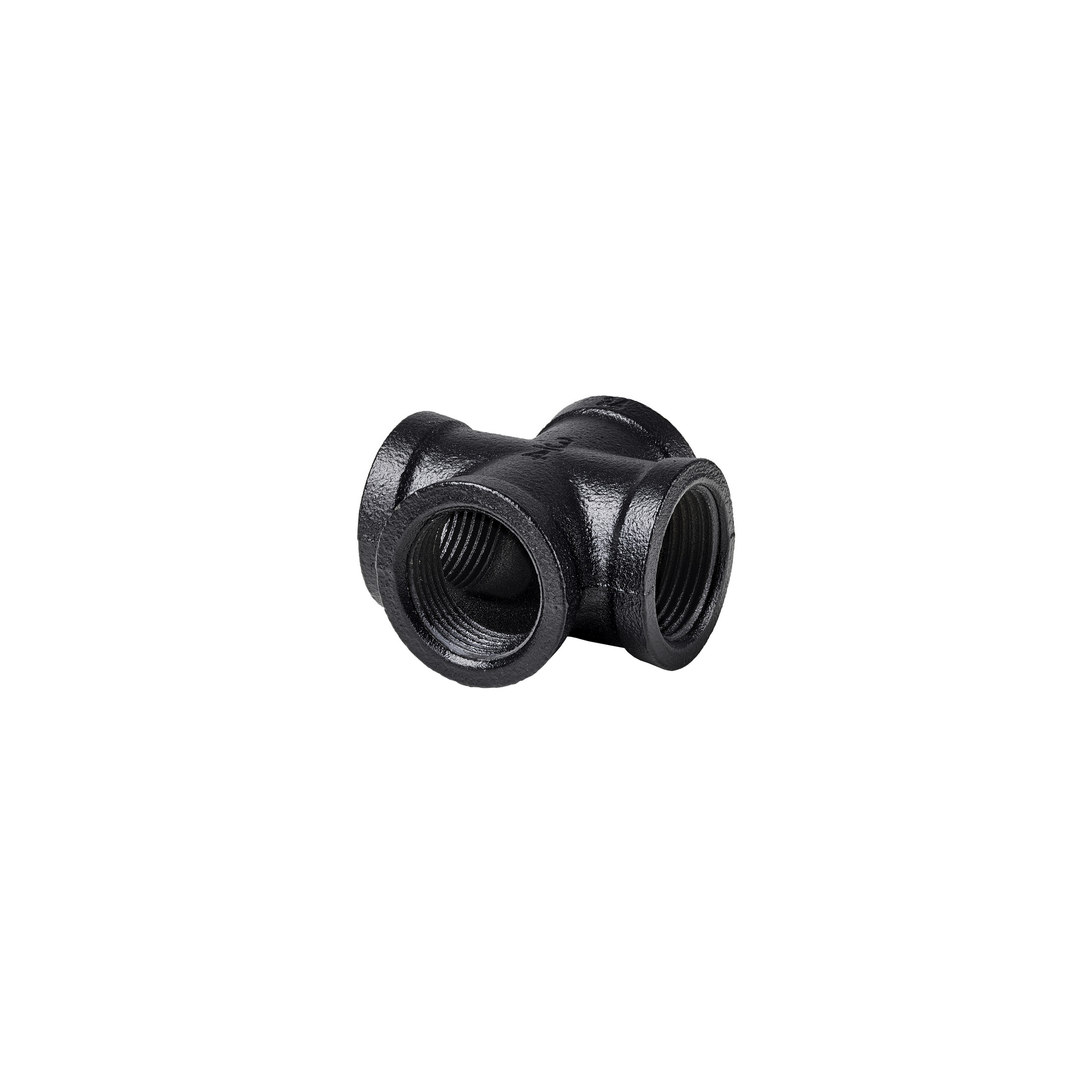 Kreuzverbinder für Regalsystem 'PIPE' 3/4" schwarz