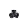 Eckverbinder mit 3 Anschlüssen für Regalsystem 'PIPE' 3/4" schwarz