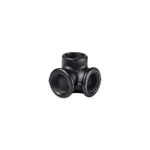 Eckverbinder mit 3 Anschlüssen für Regalsystem 'PIPE' 3/4" schwarz