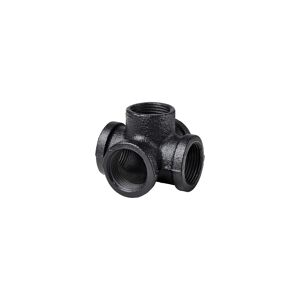 Eckverbinder mit 5 Anschlüssen für Regalsystem 'PIPE' 3/4" schwarz