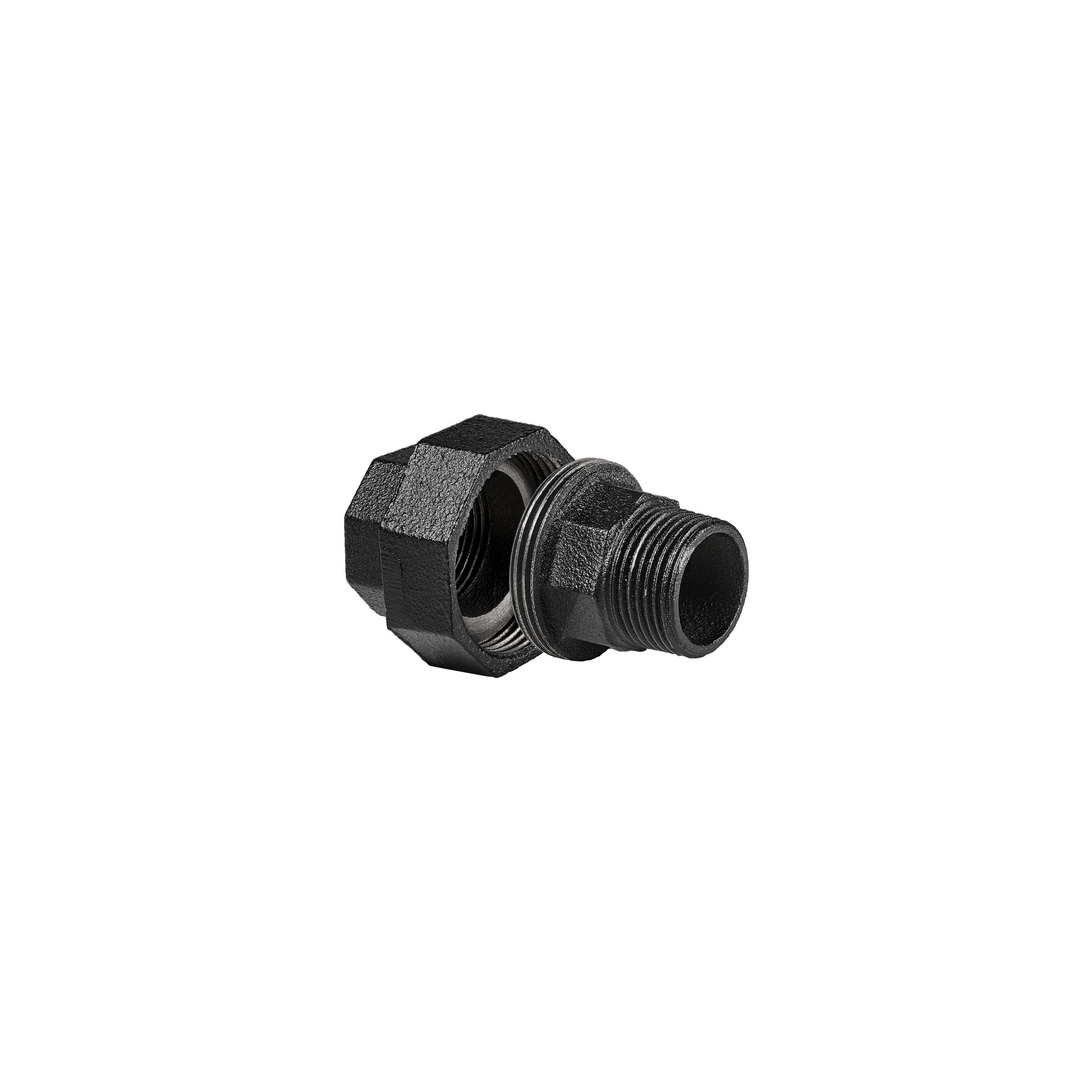 Verbinder-Reduzierstück für Regalsystem 'PIPE' 3/4" schwarz