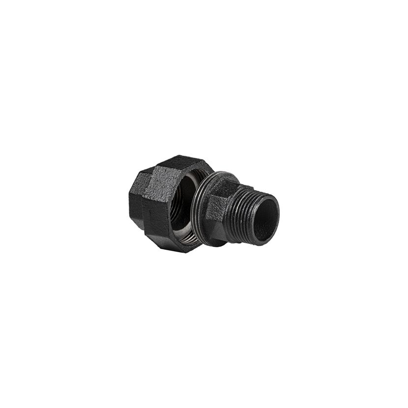 Verbinder-Reduzierstück für Regalsystem 'PIPE' 3/4" schwarz