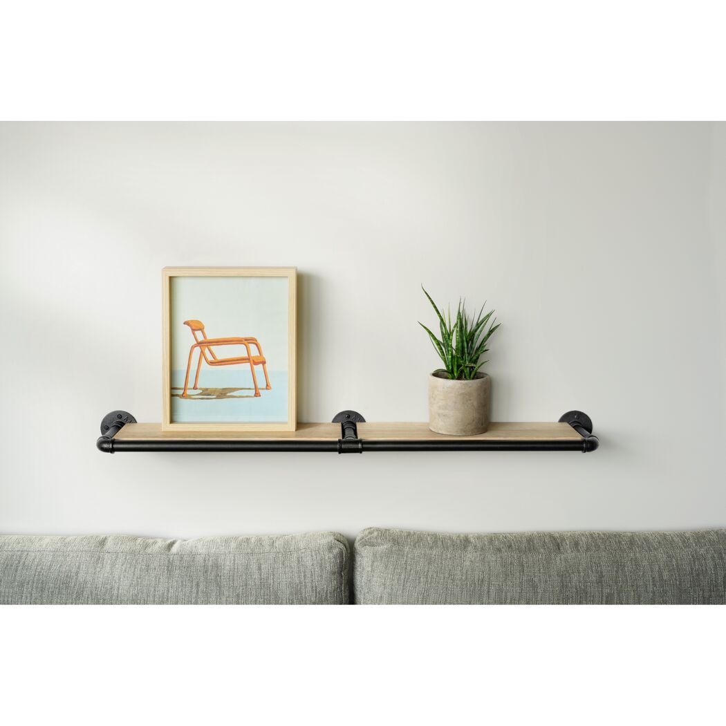 Verbindungsmuffe für Regalsystem 'PIPE' 3/4" schwarz
