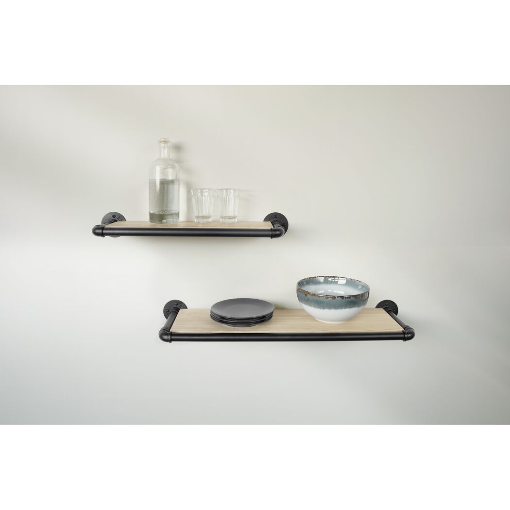 Verbindungsmuffe für Regalsystem 'PIPE' 3/4" schwarz