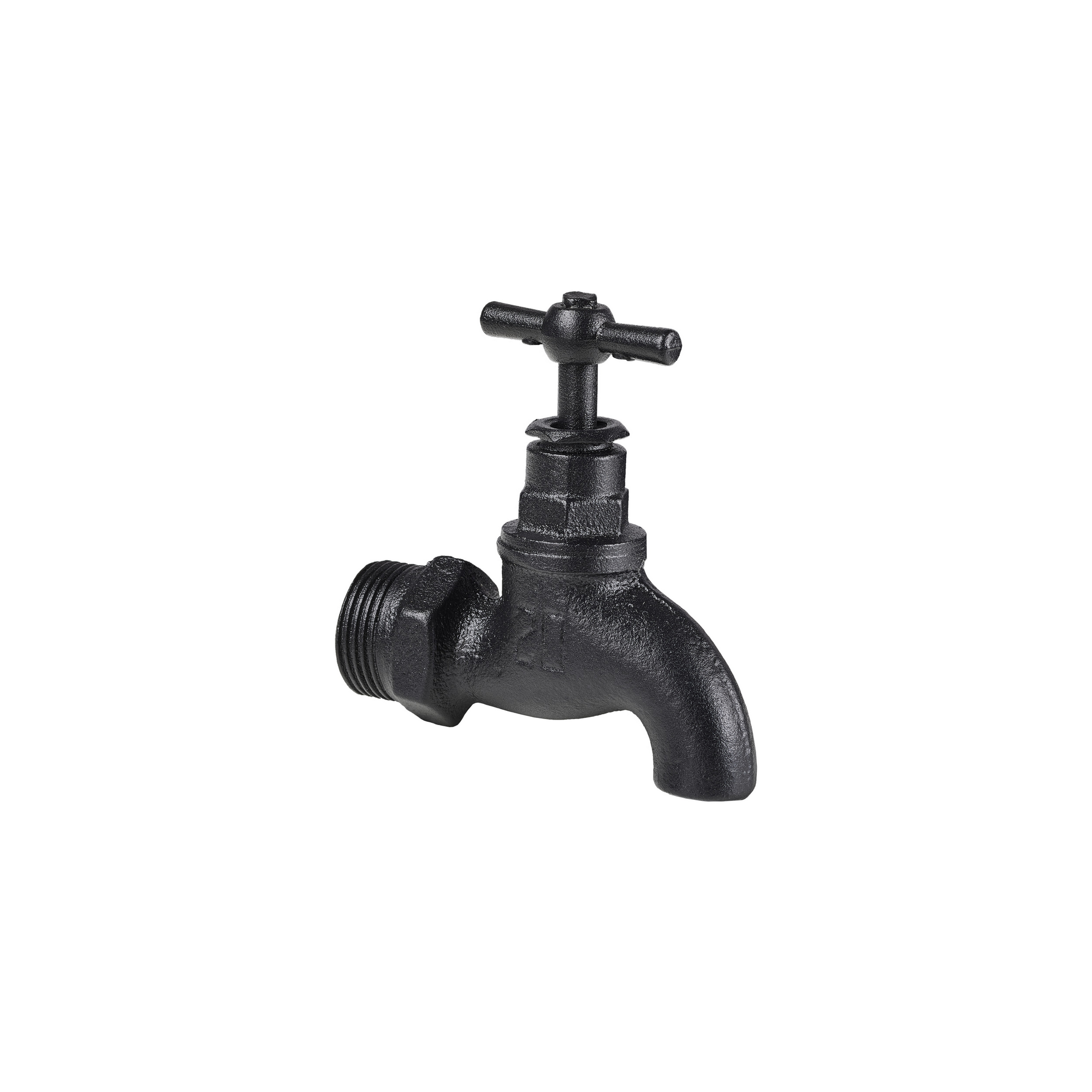 Kugelauslaufhahn für Regalsystem 'PIPE' 3/4" schwarz