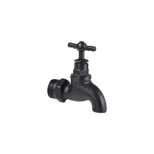 Kugelauslaufhahn für Regalsystem 'PIPE' 3/4" schwarz