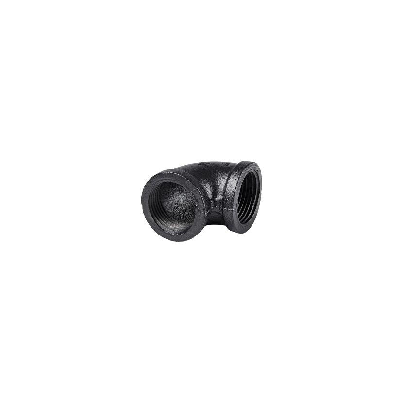 Eckverbinder 90° für Regalsystem 'PIPE' 3/4" schwarz