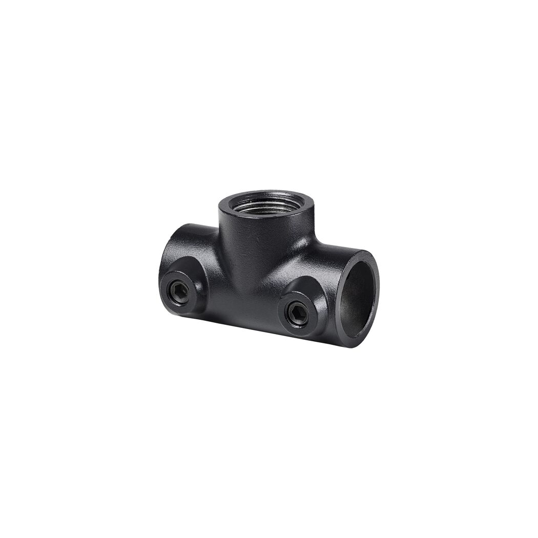 T-Verbinder 70 x 47 x 34 mm für Regalsystem 'PIPE' 3/4" schwarz