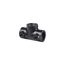 T-Verbinder 70 x 47 x 34 mm für Regalsystem 'PIPE' 3/4" schwarz