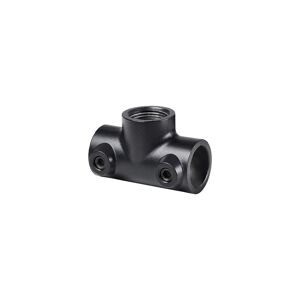T-Verbinder 70 x 47 x 34 mm für Regalsystem 'PIPE' 3/4" schwarz