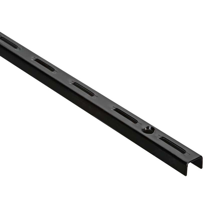 Schwarze Single-Wandschiene