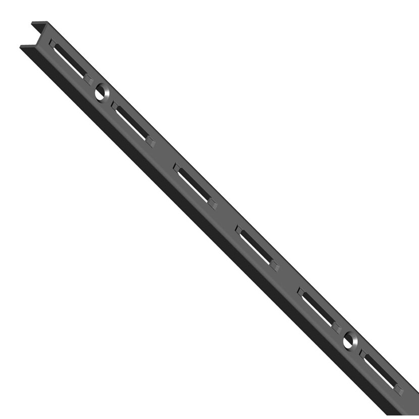 Einzelne schwarze Wandschiene