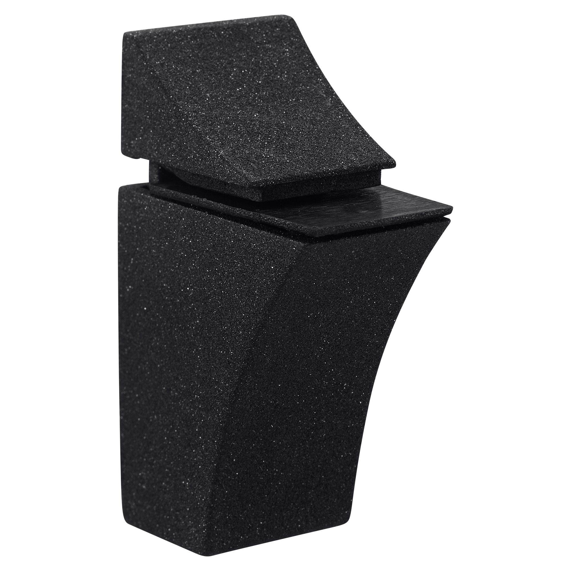 Schwarzer Regalhalter Eco für 4-20 mm