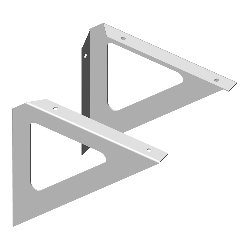 Metallkonsole "Triangel" weiß 19 x 19 cm + product picture