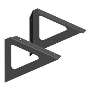Metallkonsole "Triangel" schwarz 19 x 19 cm