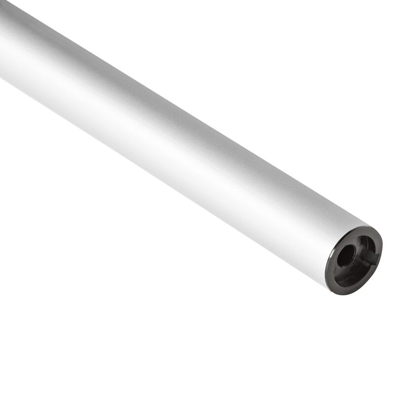 Metallrohr mit schwarzer Endkappe