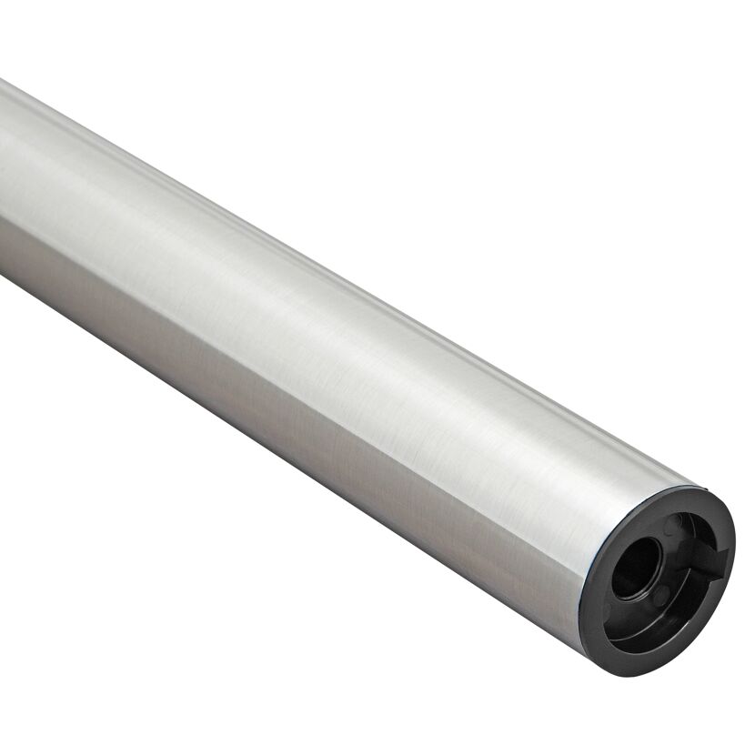 Metallrohr mit schwarzer Endkappe