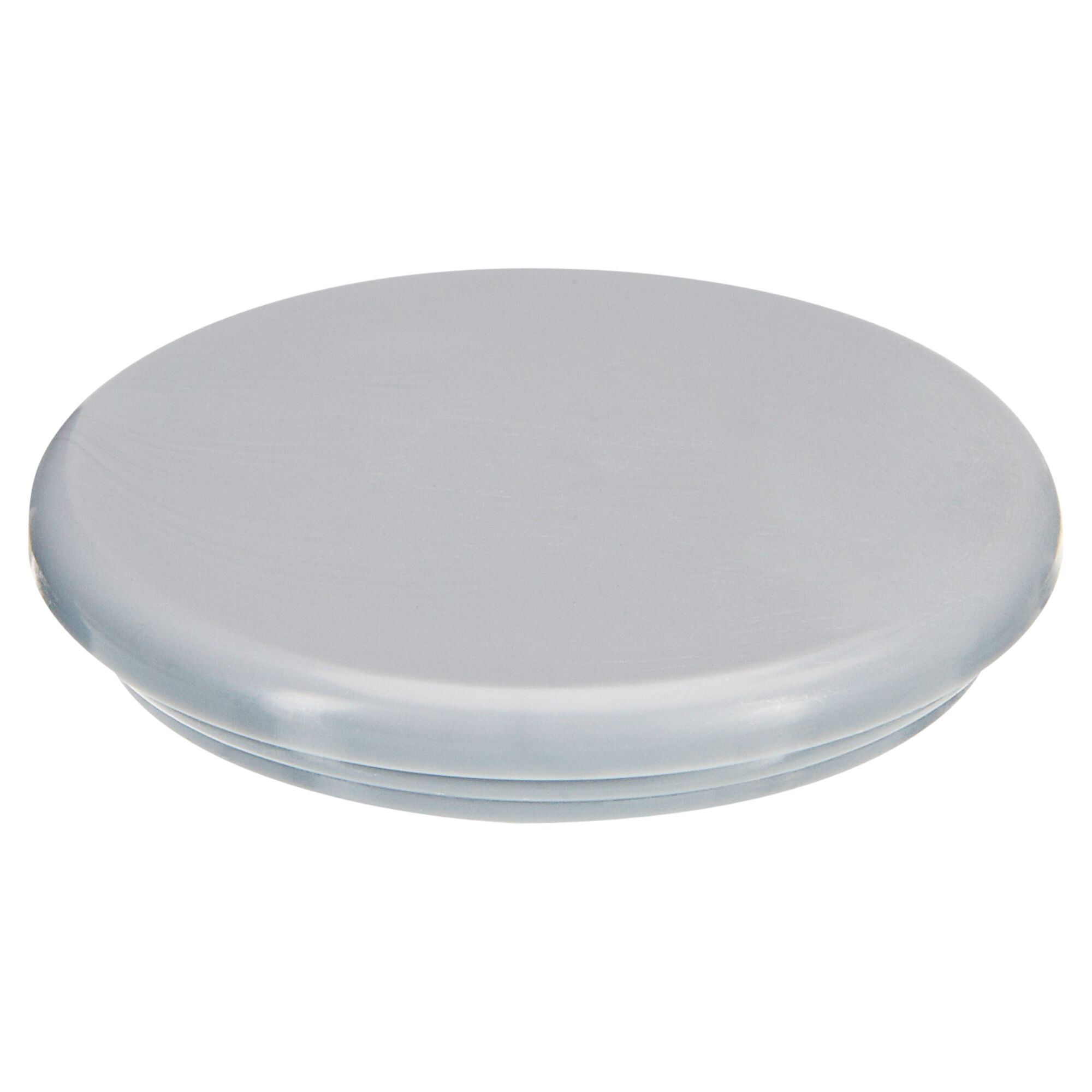 Runder, grauer Möbelgleiter