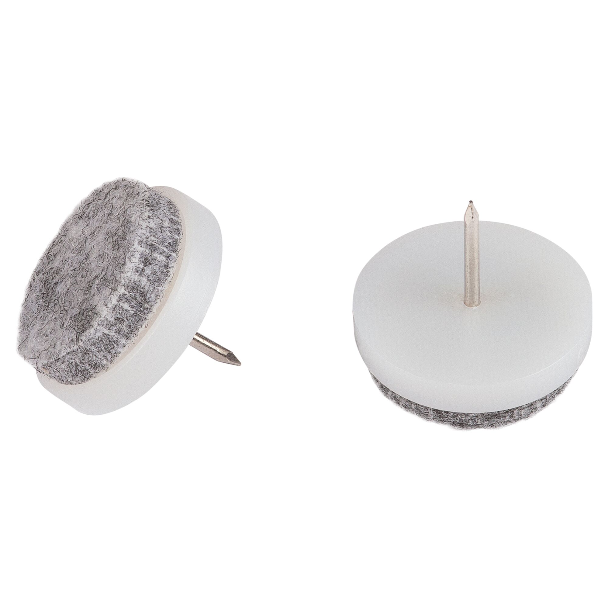 Zwei Filzgleiter mit Stift