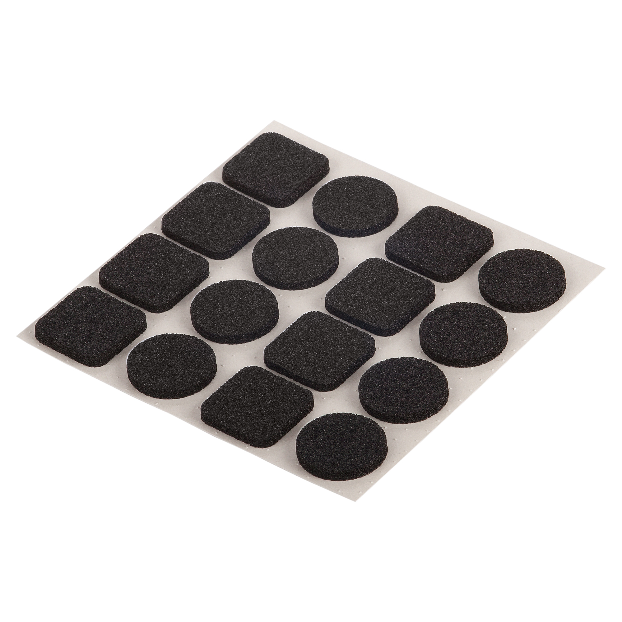 Antirutsch-Pads selbstklebend schwarz Ø 20 mm / 20 x 20 mm 16 Stück + product picture
