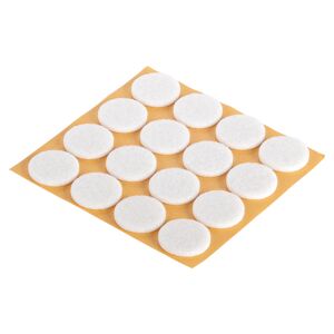 Filzgleiter selbstklebend weiß Ø 2,2 cm 16 Stück