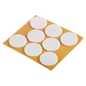 Filzgleiter selbstklebend weiß Ø 2,8 cm 8 Stück