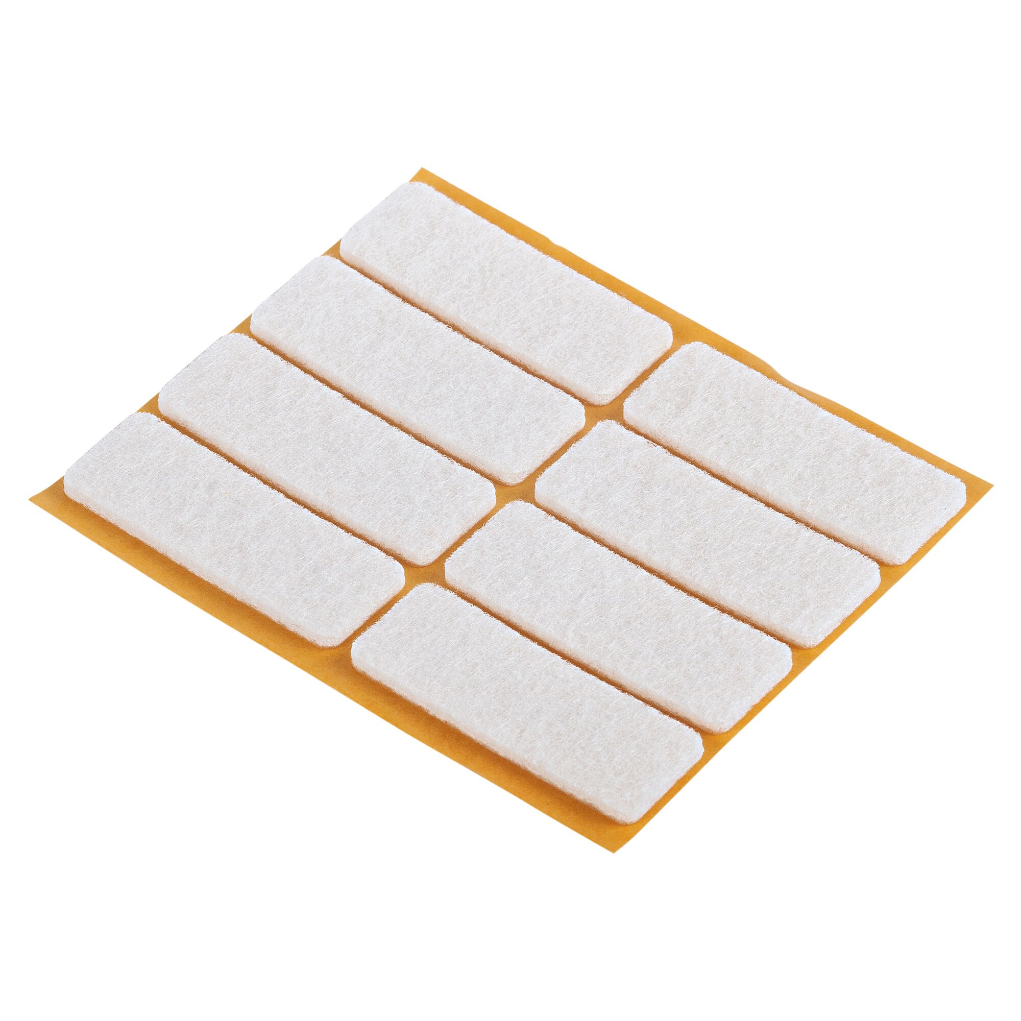 Selbstklebende Filzgleiter auf Trägerfolie