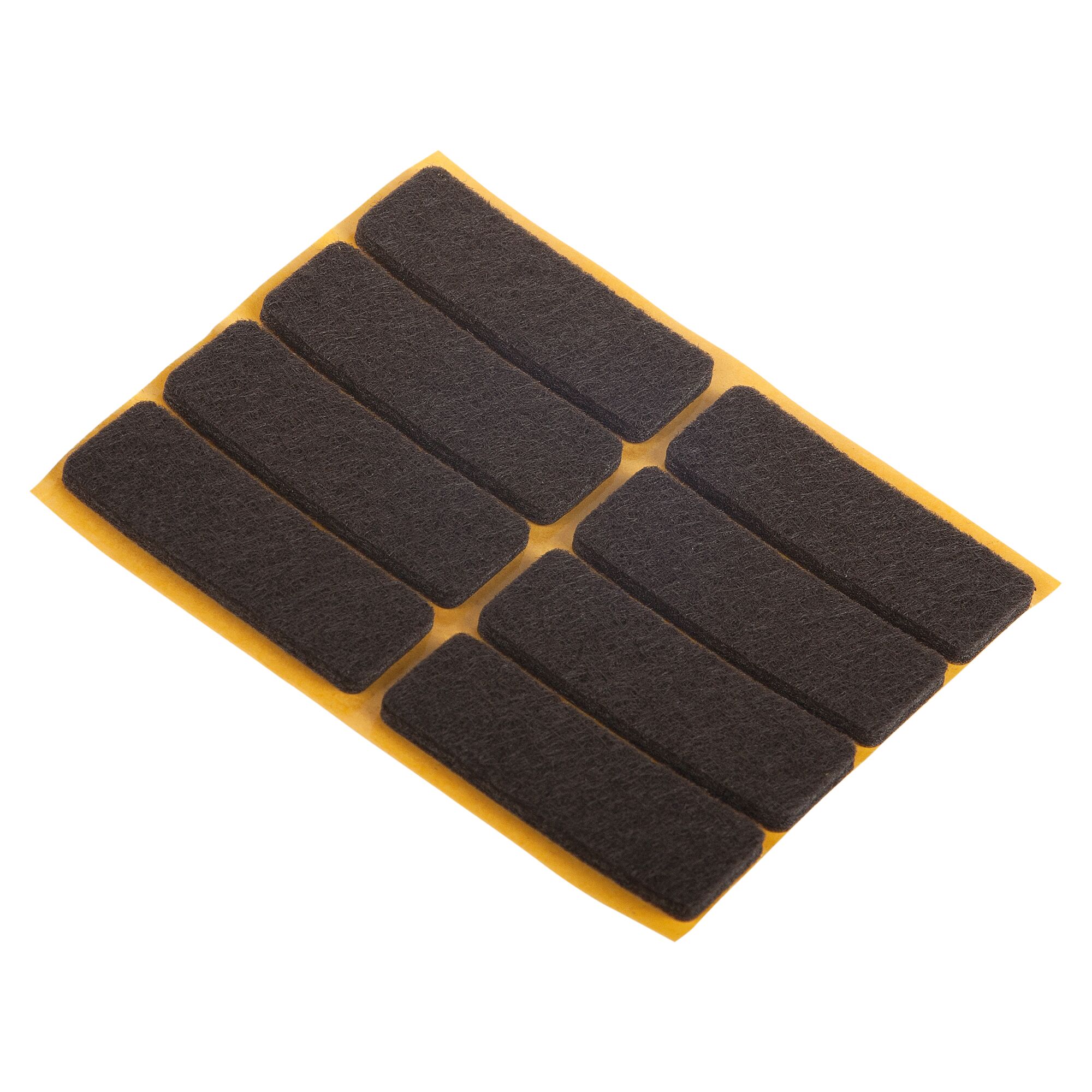 Selbstklebende Filzgleiter auf Trägerfolie