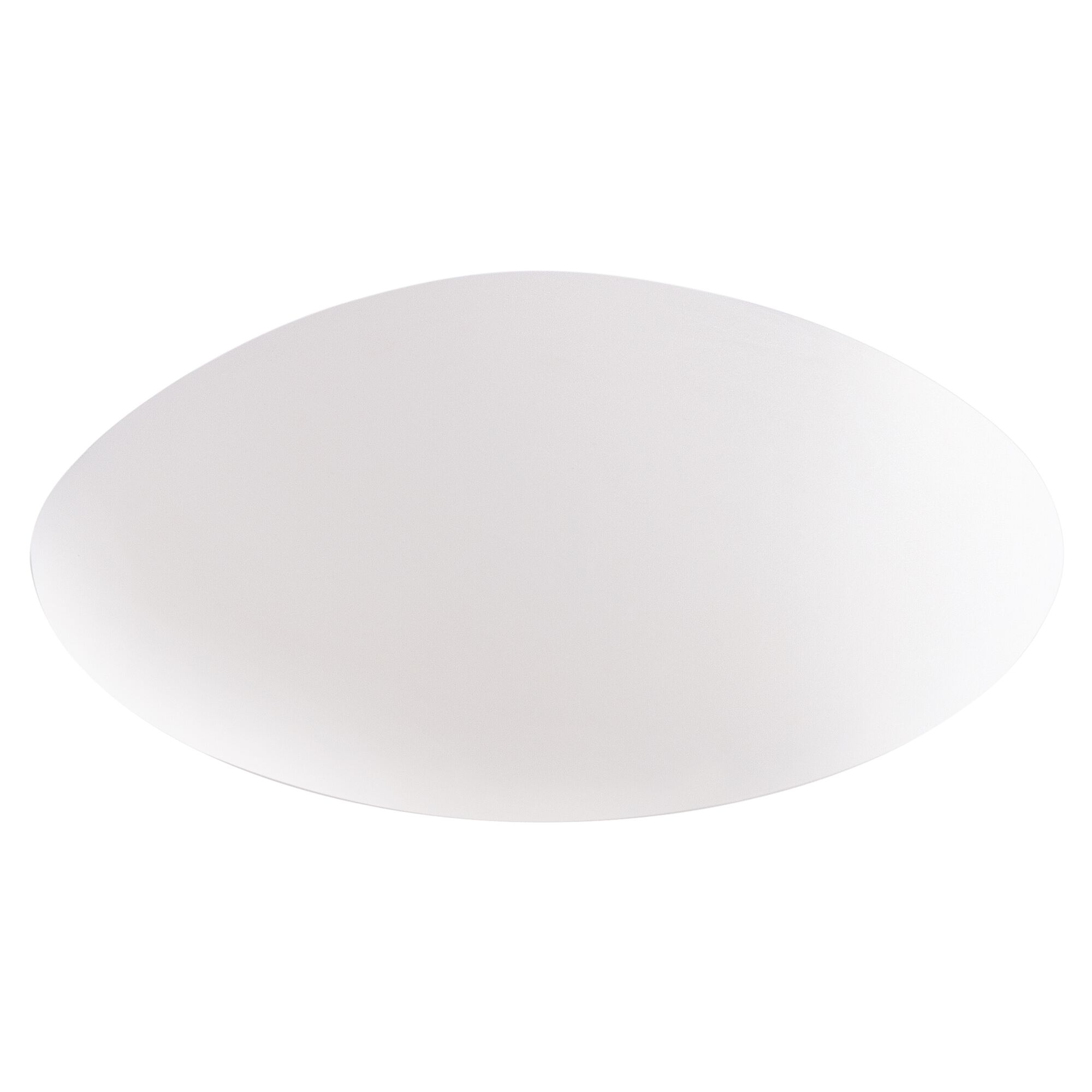 Weißer, ovaler Wandpuffer