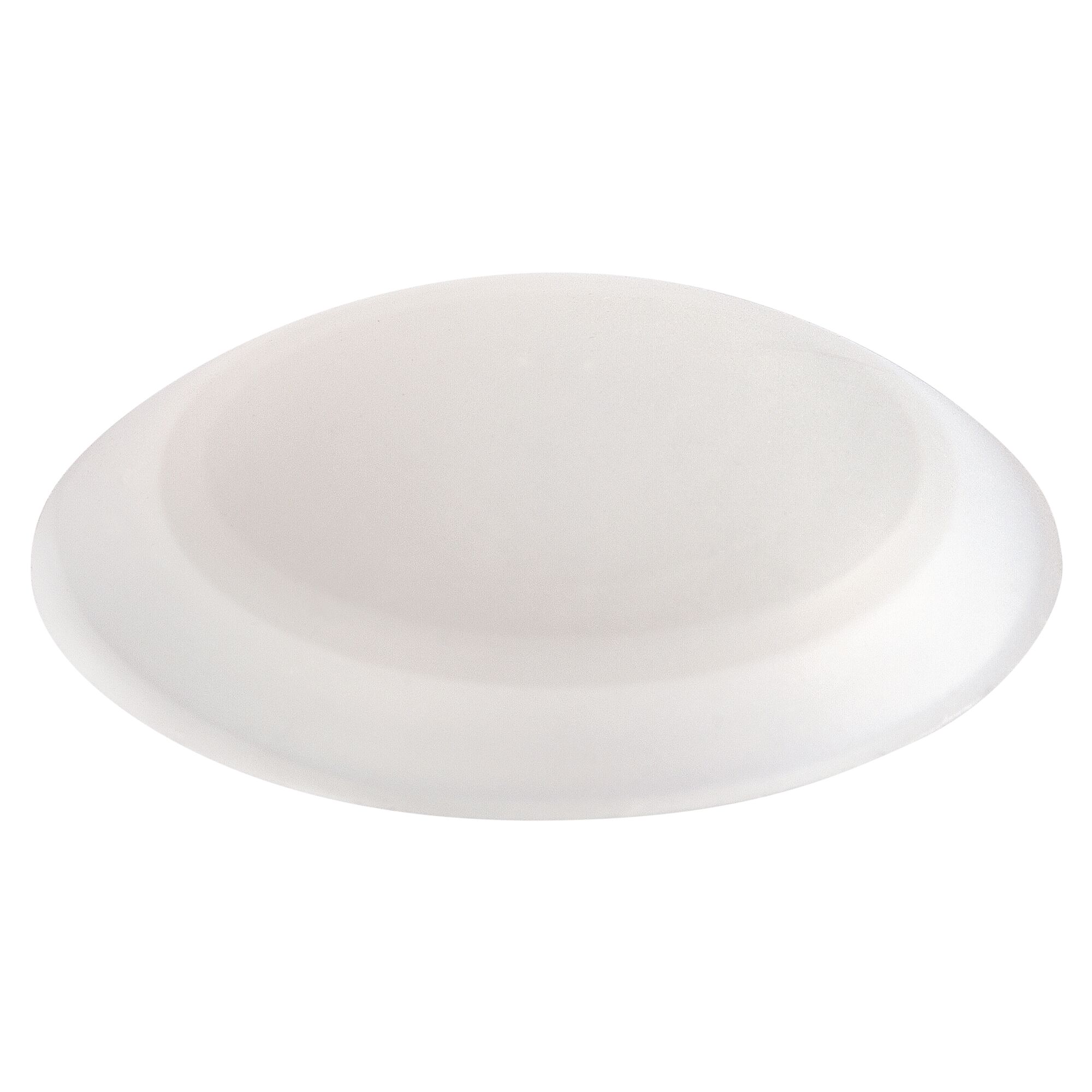 Weißer, runder Wandpuffer