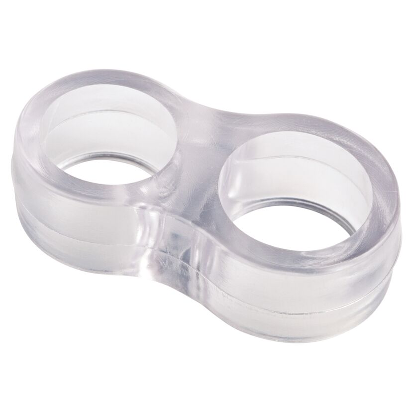 Zwei transparente Türklinkenpuffer