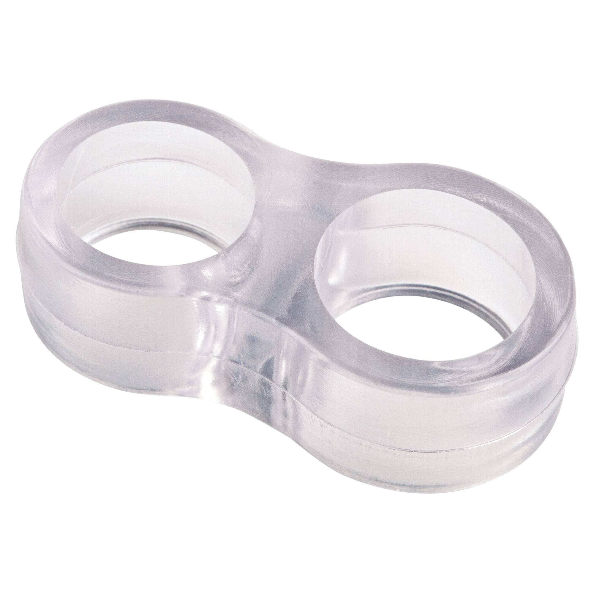 Zwei transparente Türklinkenpuffer