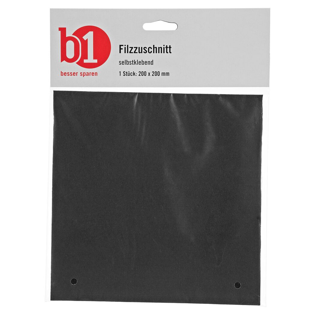 Schwarzer Filzzuschnitt