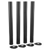 Tischbein-Set schwarz Ø 6 x 71-73,5 cm 4-teilig