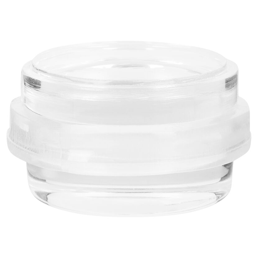 Transparenter, runder Türstopper