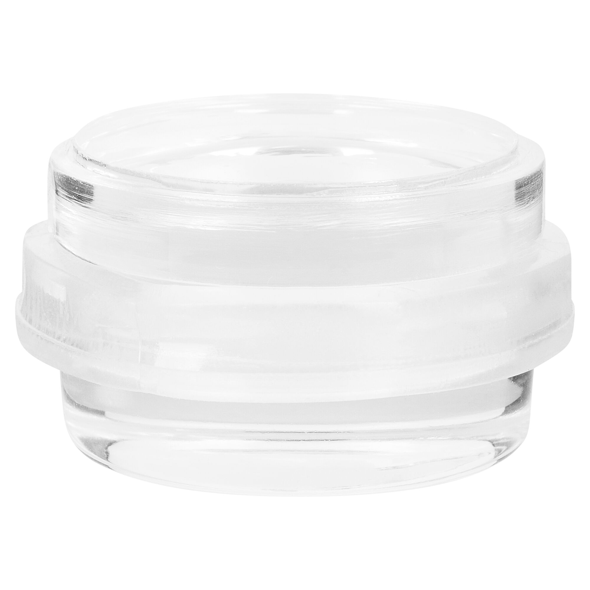 Transparenter, runder Türstopper