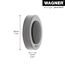 Wandtürstopper 'Screw or Glue Wall EH 5143' Kunststoff schwarz Ø 38 x 10 mm