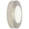 Wandtürstopper 'Screw or Glue Wall EH 5141' Zinkdruckguss edelstahlfarben Ø 38 x 10 mm