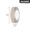 Wandtürstopper 'Screw or Glue Wall EH 5141' Zinkdruckguss edelstahlfarben Ø 38 x 10 mm