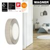 Wandtürstopper 'Screw or Glue Wall EH 5141' Zinkdruckguss edelstahlfarben Ø 38 x 10 mm