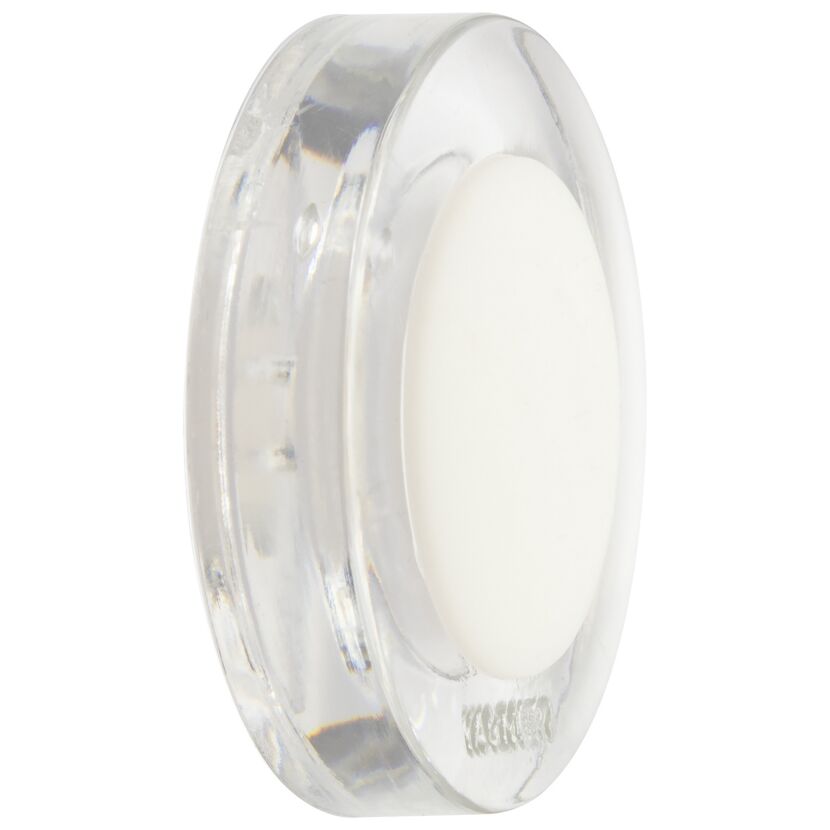 Wandtürstoppers 'Screw or Glue WALL EH 5142' Kunststoff / Kautschuk transparent Ø 38 x 10 mm