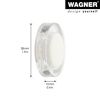 Wandtürstoppers 'Screw or Glue WALL EH 5142' Kunststoff / Kautschuk transparent Ø 38 x 10 mm