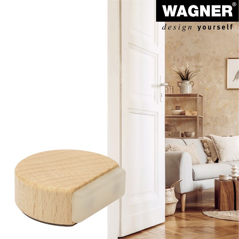 Bodentürstopper 'Wood EH 5095' Buchenholz 42 x 17 mm