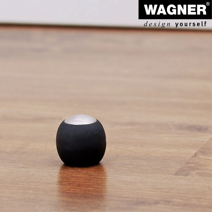 Bodentürstopper 'EH 5178' Zinkdruckguss schwarz Ø 30 x 30 mm