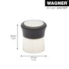 Bodentürstopper 'EH 5146' Zinkdruckguss edelstahlfarben Ø 27 x 30 mm
