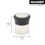 Bodentürstopper 'EH 5146' Zinkdruckguss edelstahlfarben Ø 27 x 30 mm