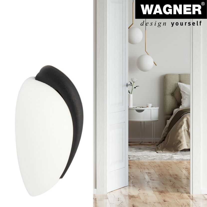 Wandtürstopper 'EH 5155' Kunststoff weiß 44 x 30 mm