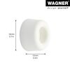 Wandtürstopper 'Vulkana small EH 5011' Vollgummi weiß Ø 18,5 x 10 mm 4 Stück