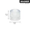 Bodentürstopper 'Vulkano EH 2054' Vollgummi transparent Ø 30 x 24 mm
